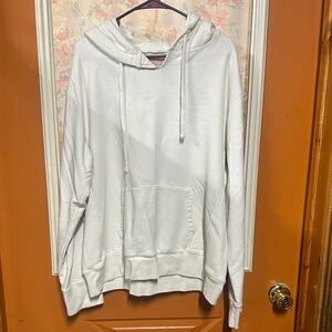 J. Crew Cream 100% cotton Hoodie Sweatshirt